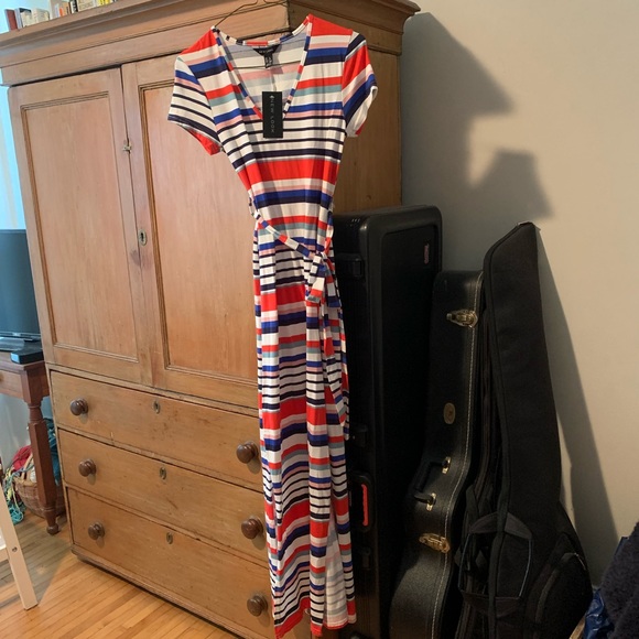 NWT ASOS striped New Look maxi-dress - Picture 1 of 6